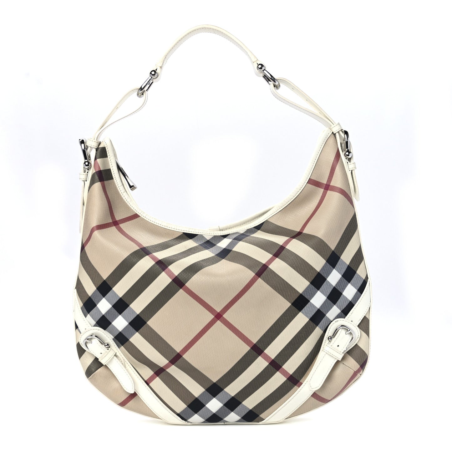 Supernova Check Large Larkin Hobo White