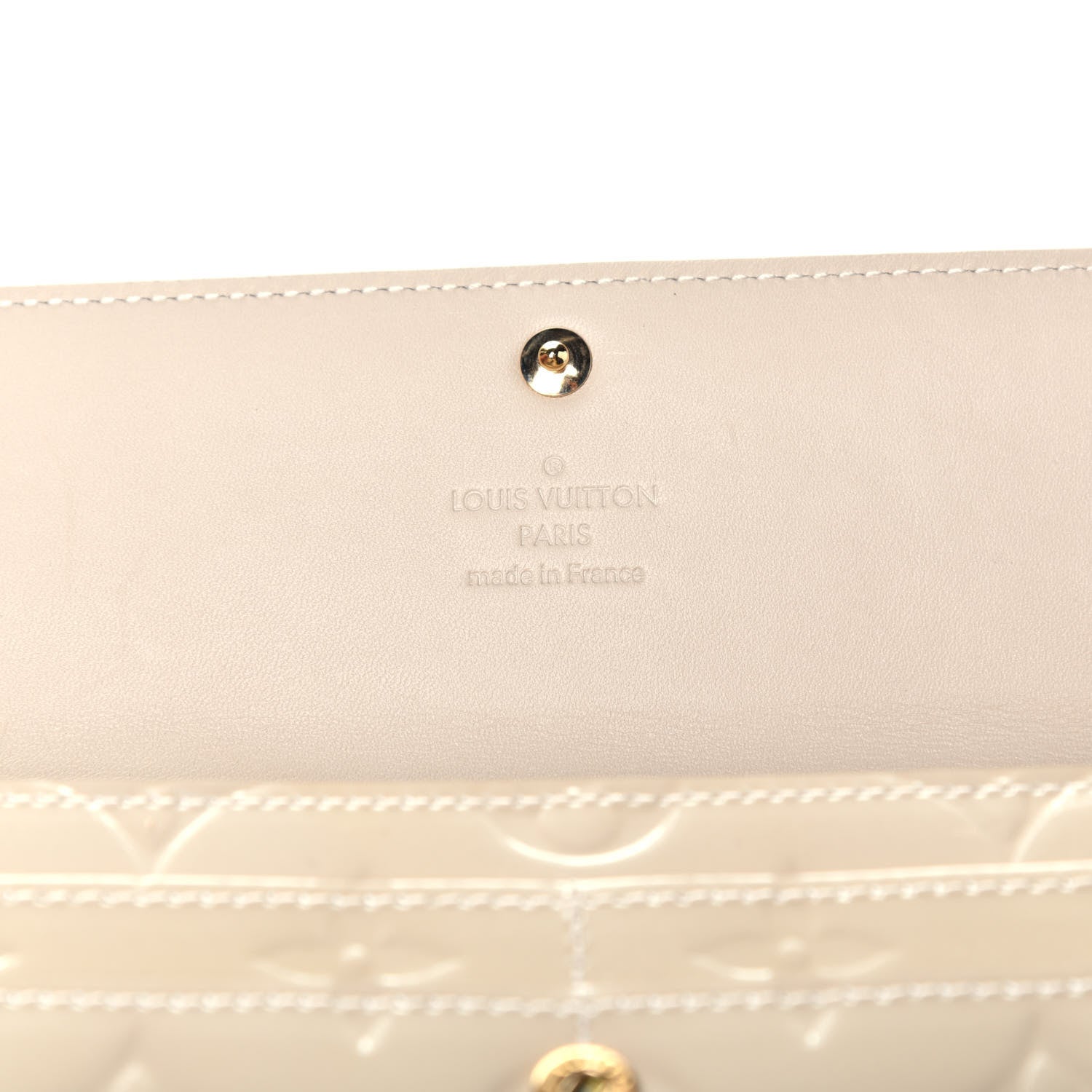 Louis Vuitton Vernis Sarah Wallet Blanc Corail 6 of 6