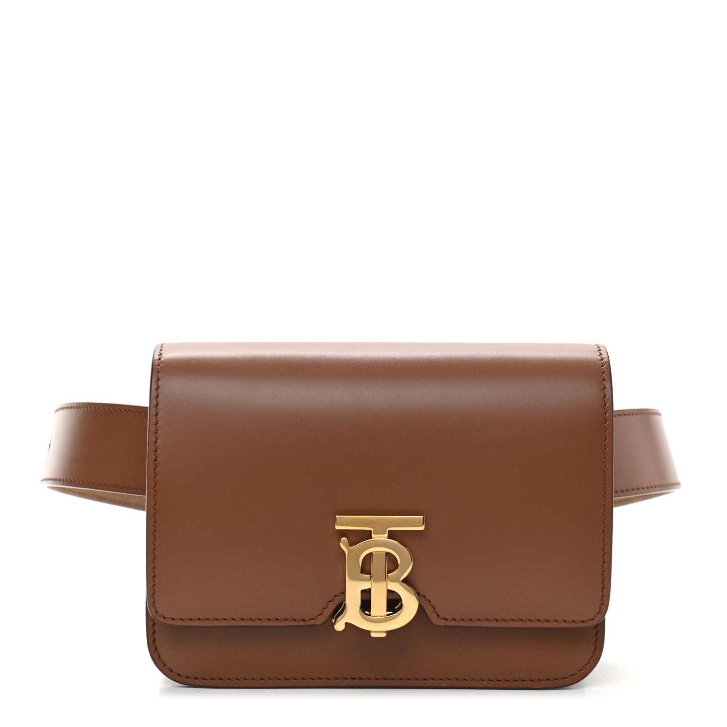 Calfskin TB Belt Bag Malt Brown