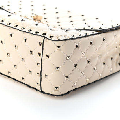 Valentino Garavani Nappa Maxi Rockstud Spike Shoulder Bag Light Ivory 8 of 8