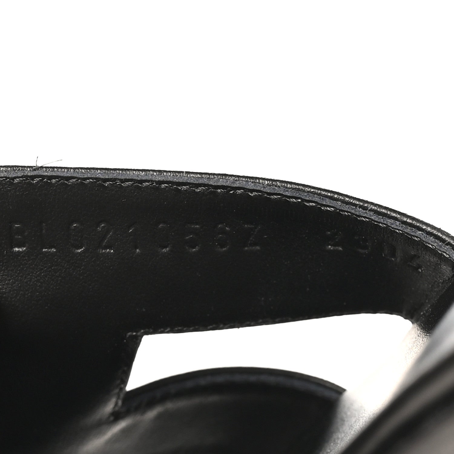 Hermes Box Calfskin Oran Sandals 39.5 Black 9 of 9