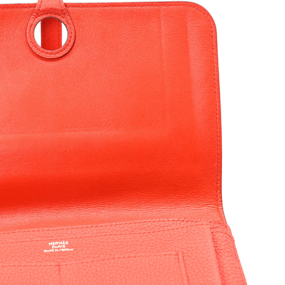 Hermes Togo Dogon Duo Wallet Capucine 14 of 15