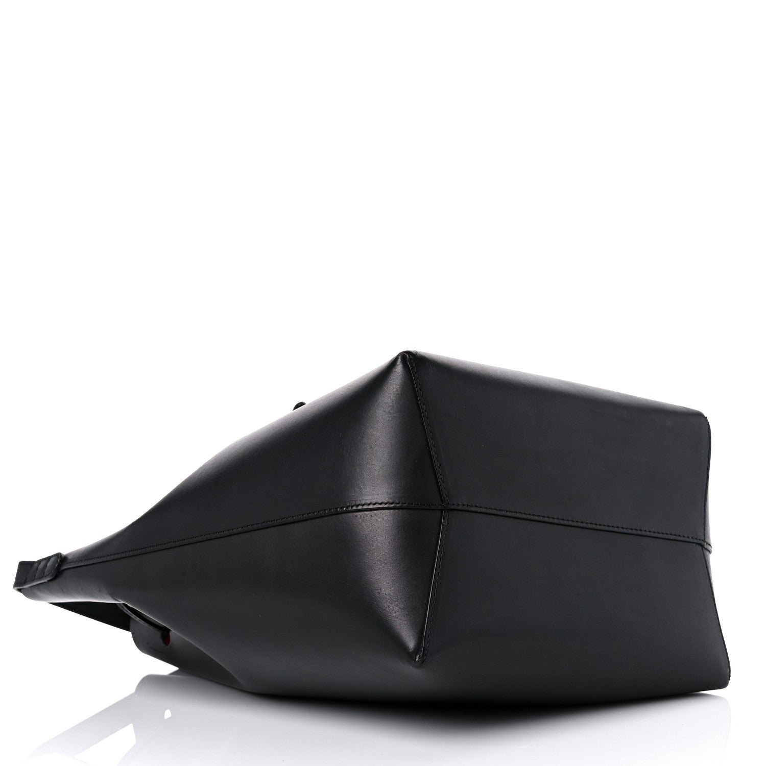 Mansur Gavriel Vegetable Tanned Calfskin Bucket Bag Black Flamma 5 of 10