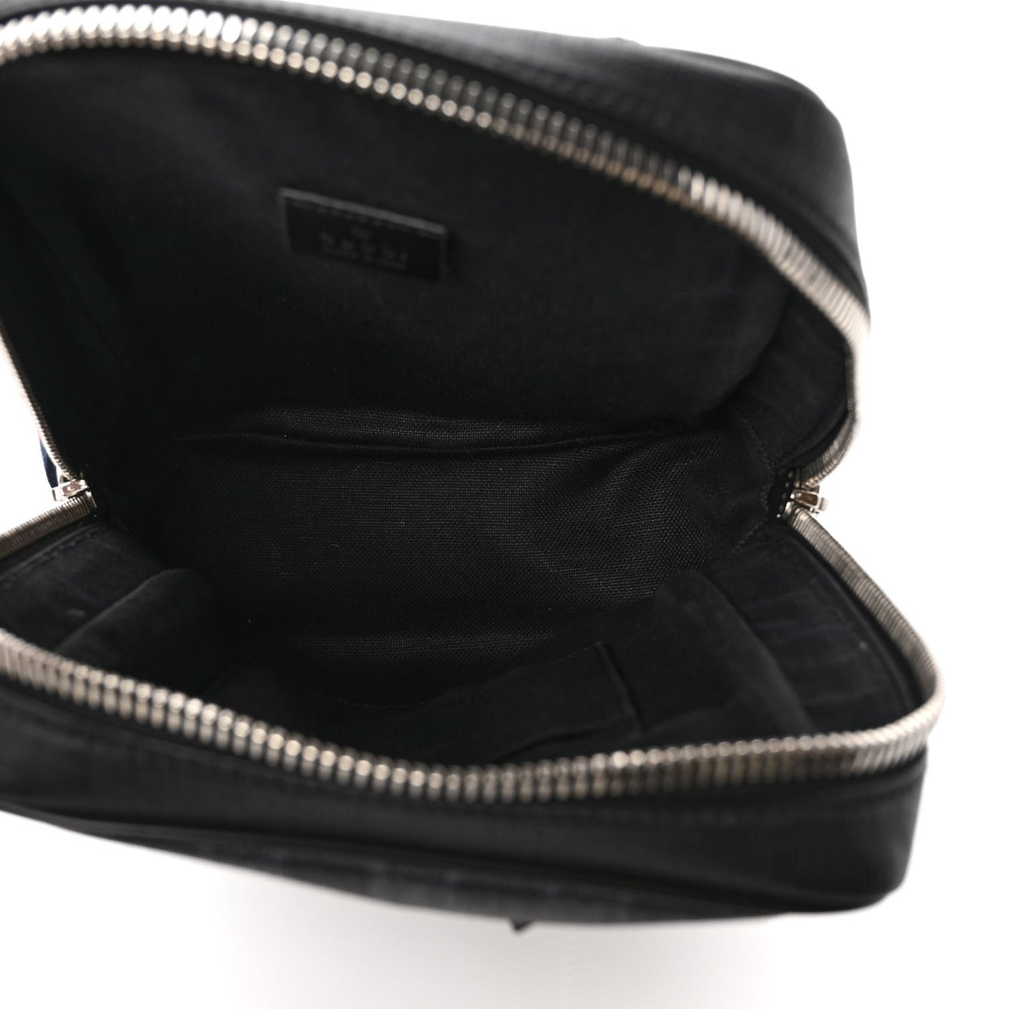 GG Supreme Monogram Web Belt Bag Black Grey