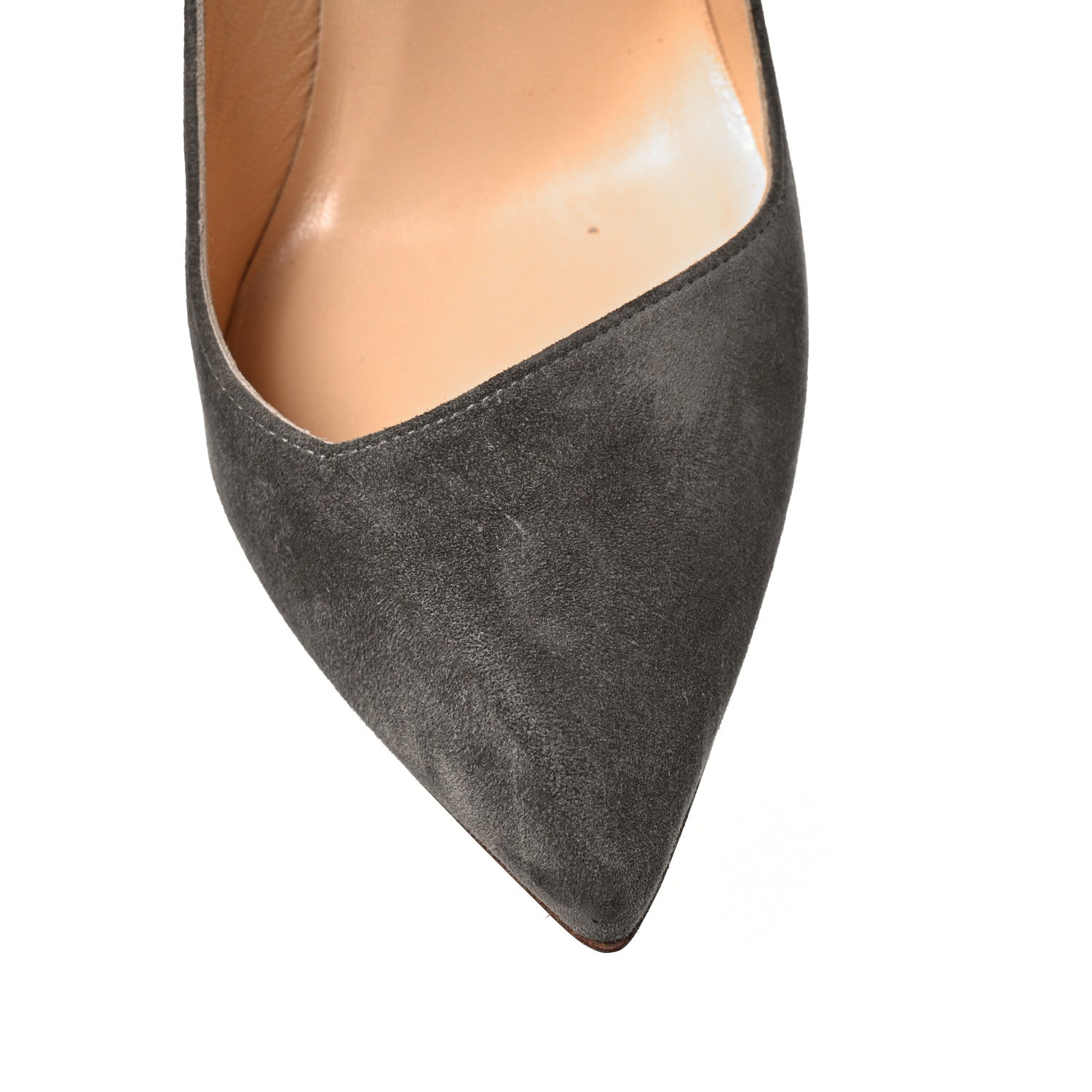 Christian Louboutin Veau Velours Corneille 100 Pumps 38.5 Argile 8 of 9