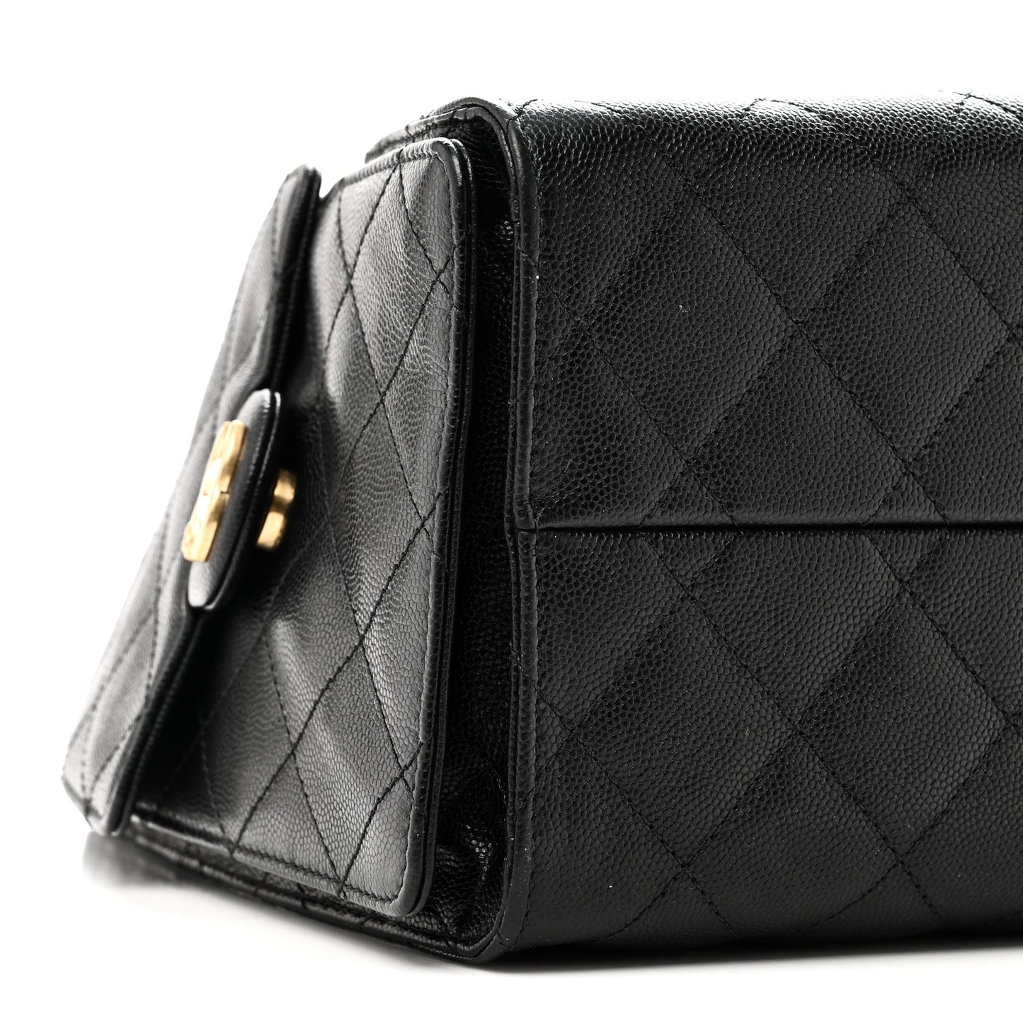 Caviar Quilted Small Chanel 25 Handbag Black