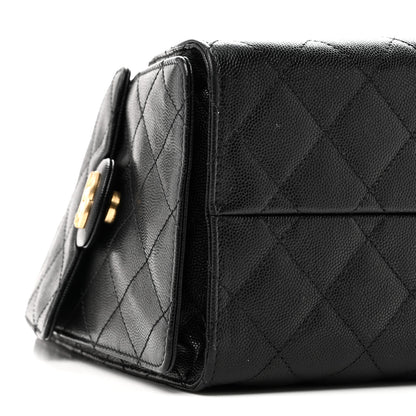 Chanel Caviar Quilted Small Chanel 25 Handbag Black 9 of 10
