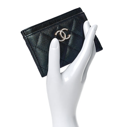 Chanel Iridescent Caviar Quilted Card Holder Black 2 of 10