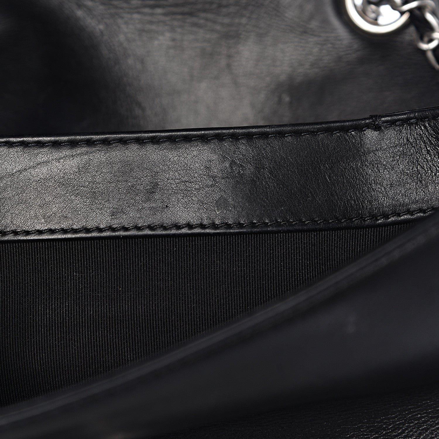 Chanel Calfskin Studded Chevron Quilted Flap Black 8 of 12