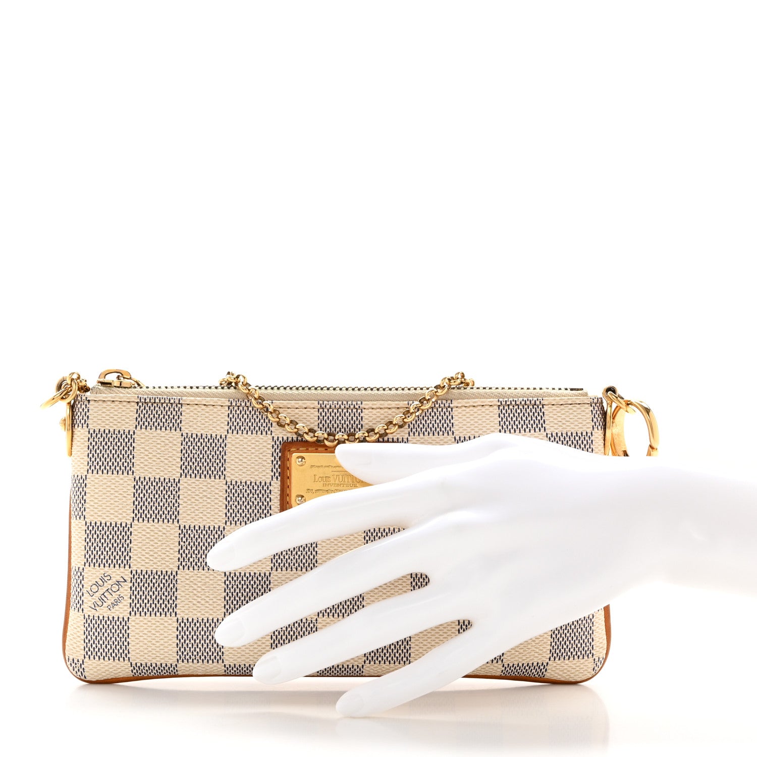 Louis Vuitton Damier Azur Pochette Milla MM 2 of 10