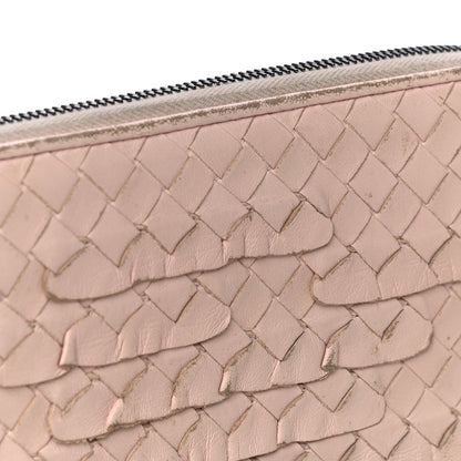Bottega Veneta Nappa Intrecciato Zip Around Wallet Petal Pink 28 of 36