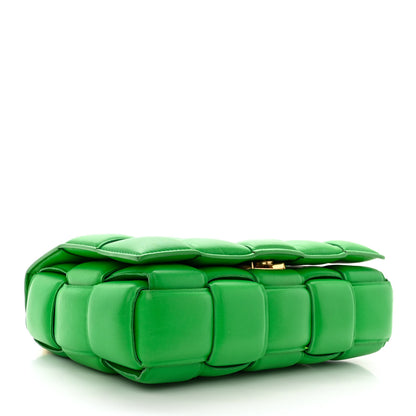 Bottega Veneta Lambskin Maxi Intreccio Padded Chain Cassette Crossbody Bag Parakeet 4 of 11