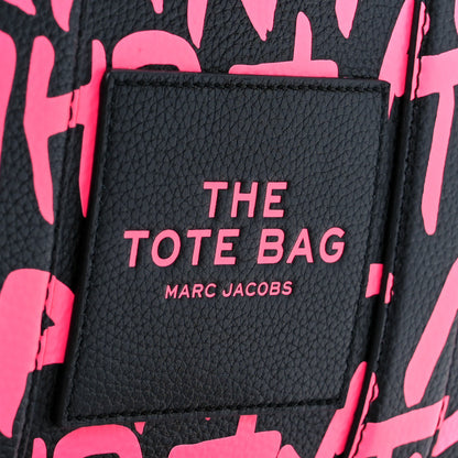 Marc Jacobs X STEPHEN SPROUSE Grained Calfskin Medium The Tote Bag Pink 16 of 22