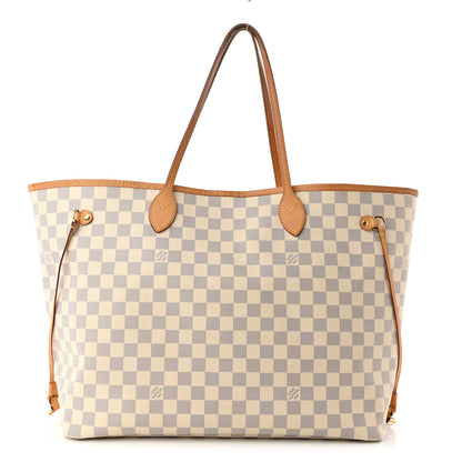 Louis Vuitton Damier Azur Neo Neverfull GM Rose Ballerine 1 of 10