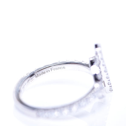 Hermes 18K White Gold Diamond Finesse Ring 52 6 4 of 6