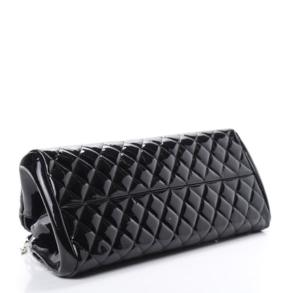 Chanel Patent Quilted Medium Just Mademoiselle Bowling Bag Black 4 of 10