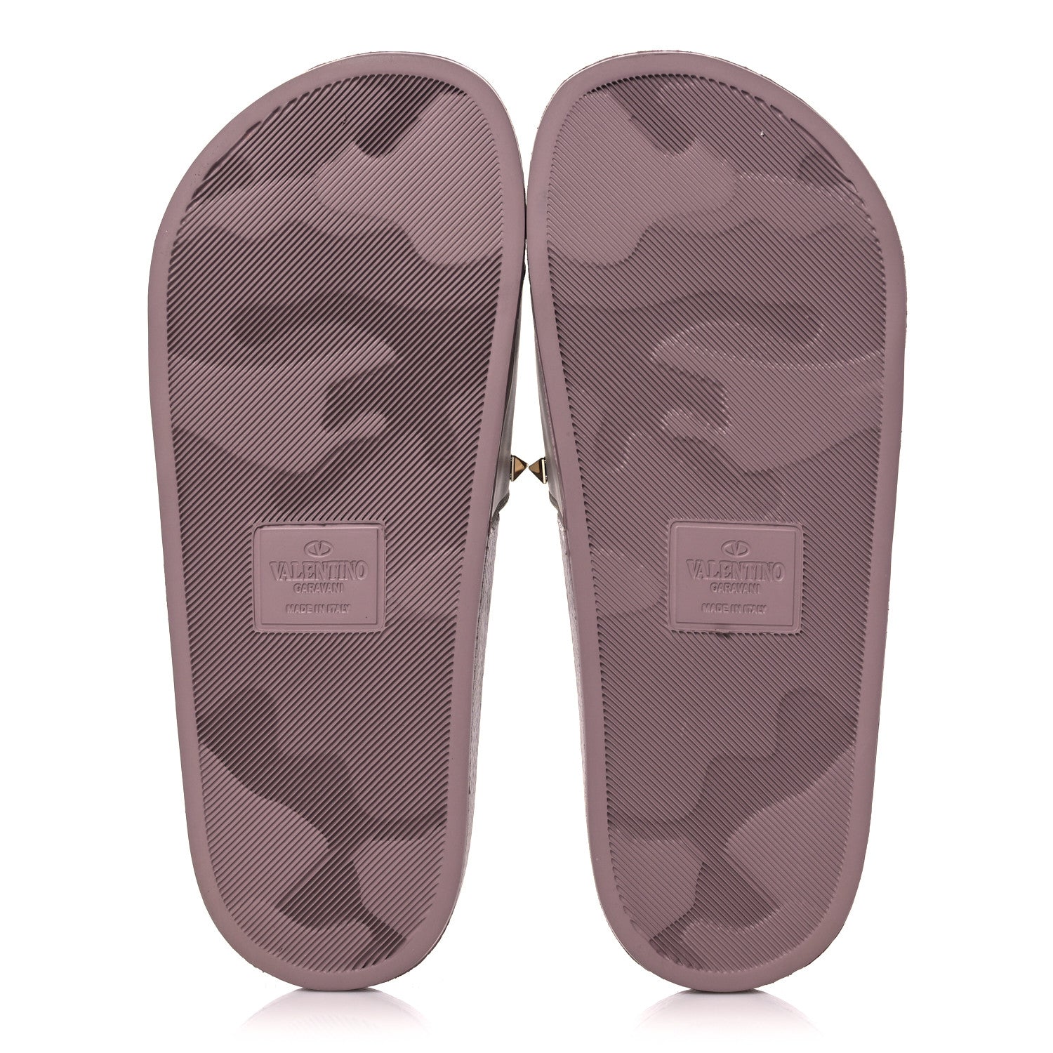 Valentino Garavani Rubber Rockstud Slide Sandals 39 Poudre 5 of 7