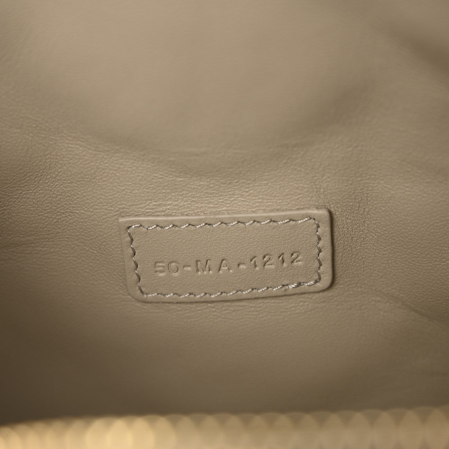 Calfskin Macrocannage Medium Diortravel Nomad Pouch Sand