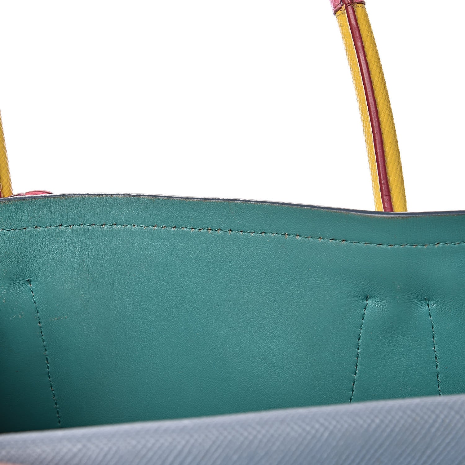 Prada Saffiano Cuir Small Double Bag Astrale Giada Multicolor 15 of 24