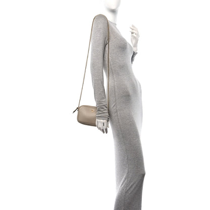 Gucci Dollar Calfskin Super Mini GG Marmont Chain Shoulder Bag Beige 2 of 10