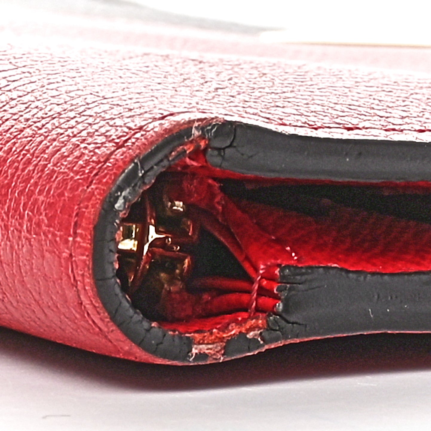 Monogram Calfskin Kimono Wallet Cherry
