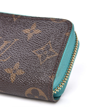 Louis Vuitton Monogram Zippy Multicartes Turquoise 7 of 9