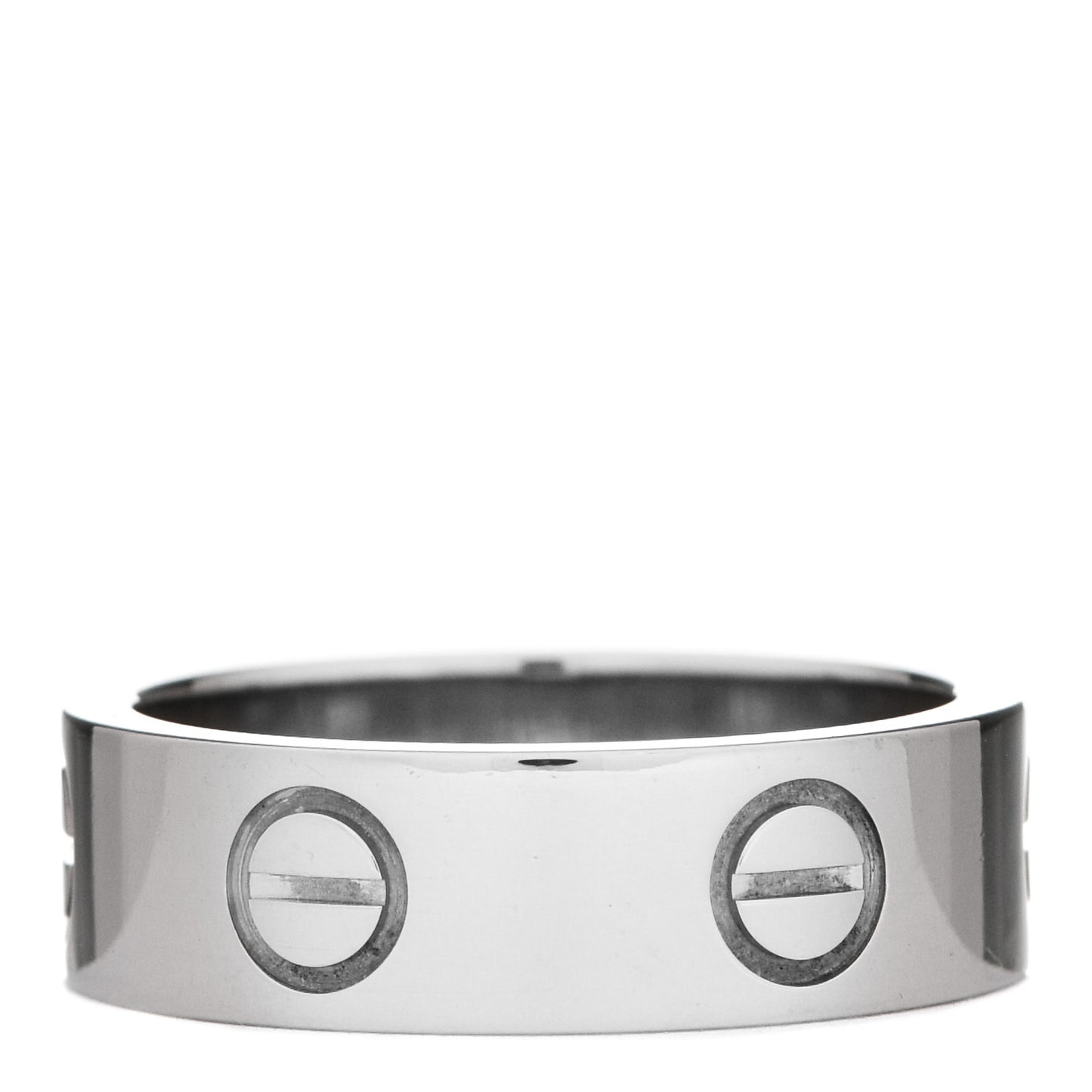 18K White Gold 5.5mm LOVE Ring 50 5.25