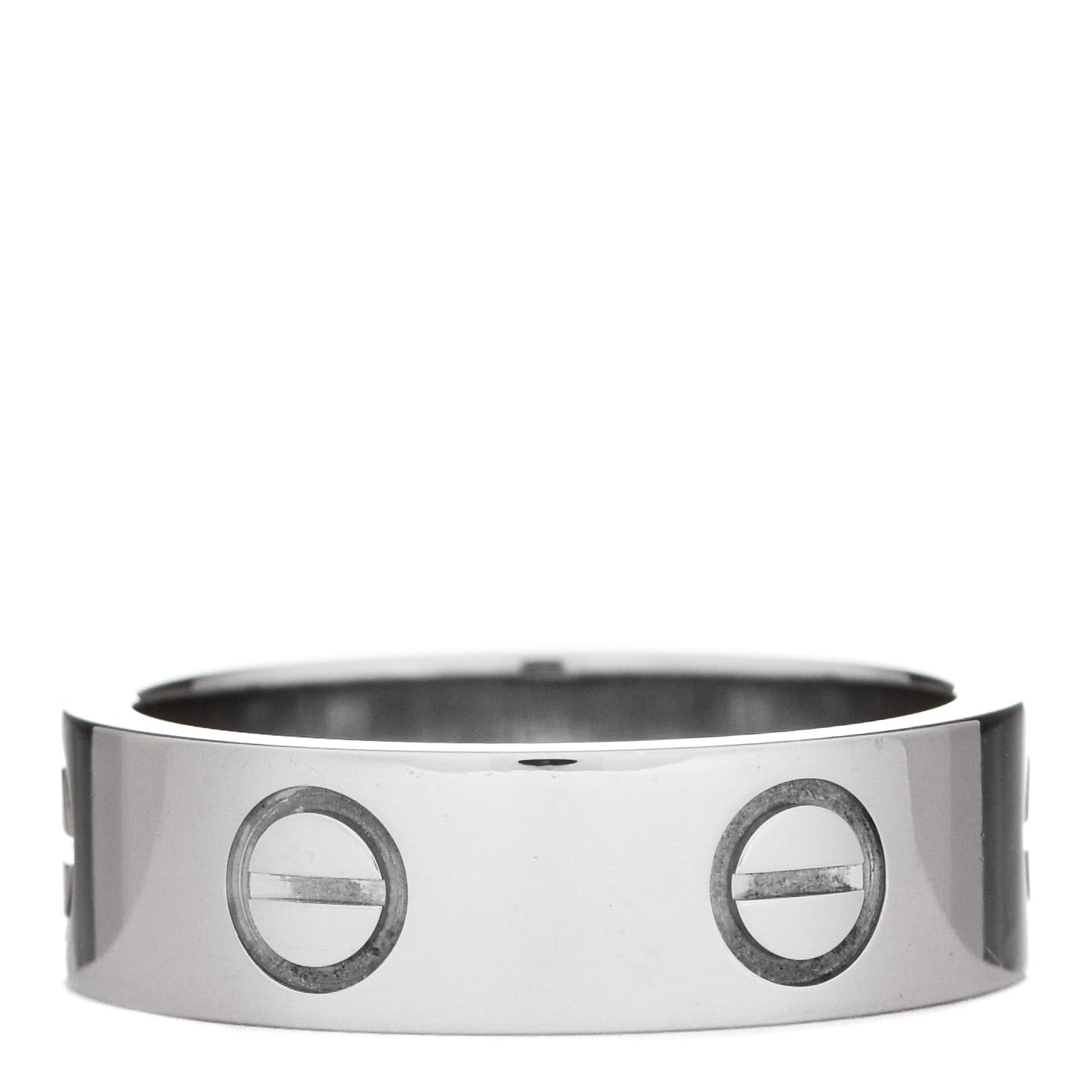 Cartier 18K White Gold 5.5mm LOVE Ring 50 5.25 3 of 5
