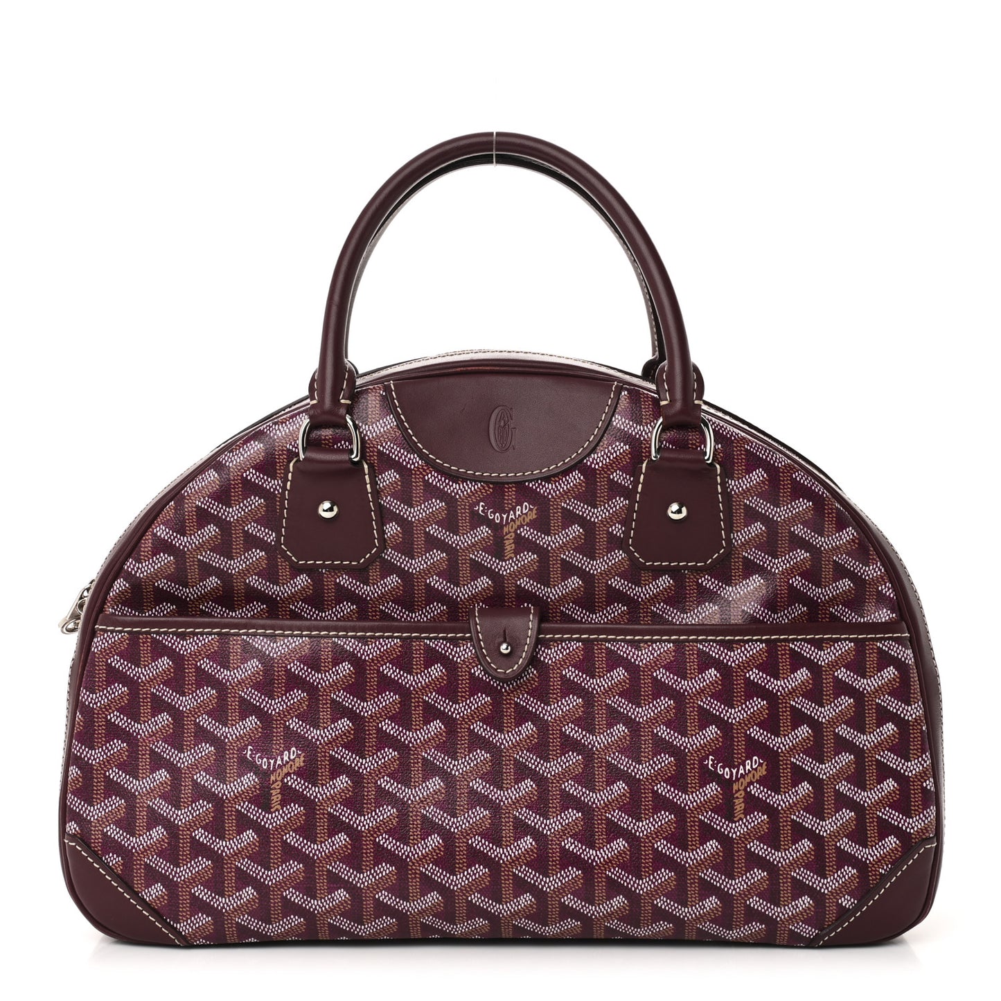 Goyardine Saint Jeanne MM Bowler Burgundy