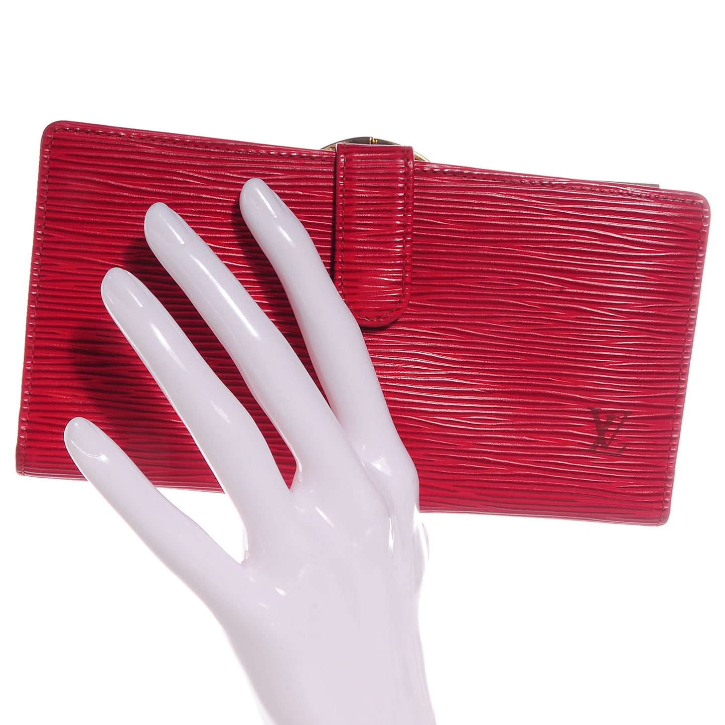 Epi Continental French Purse Wallet Rouge