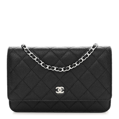 Chanel Caviar Quilted Wallet on Chain WOC Black 1 of 12