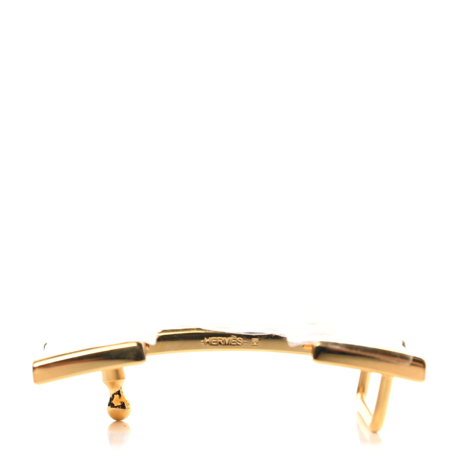 Hermes Polished 32mm H Belt Buckle Gold 5 of 6