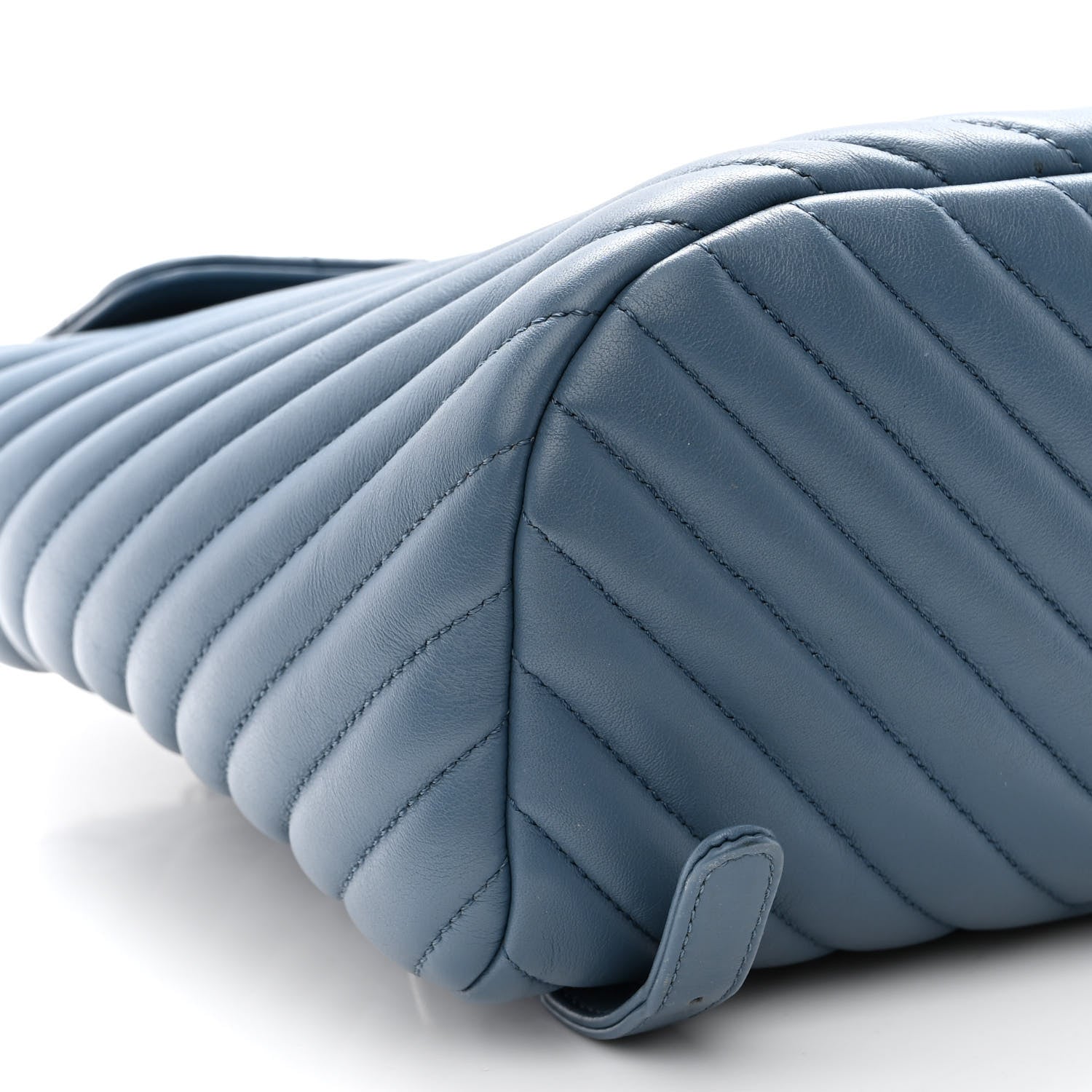 Chanel Calfskin Chevron Quilted Small Urban Spirit Backpack Light Blue 9 of 10