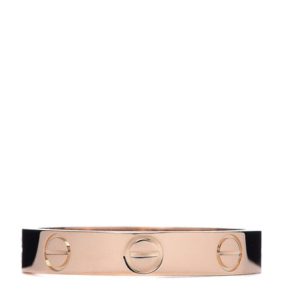 Cartier 18K Pink Gold 3.5mm LOVE Wedding Band Ring 53 6.25 3 of 4
