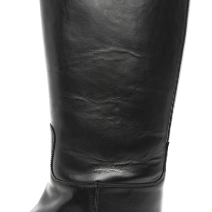 Hermes Box Kelly Jumping Boots 38 Black 10 of 12