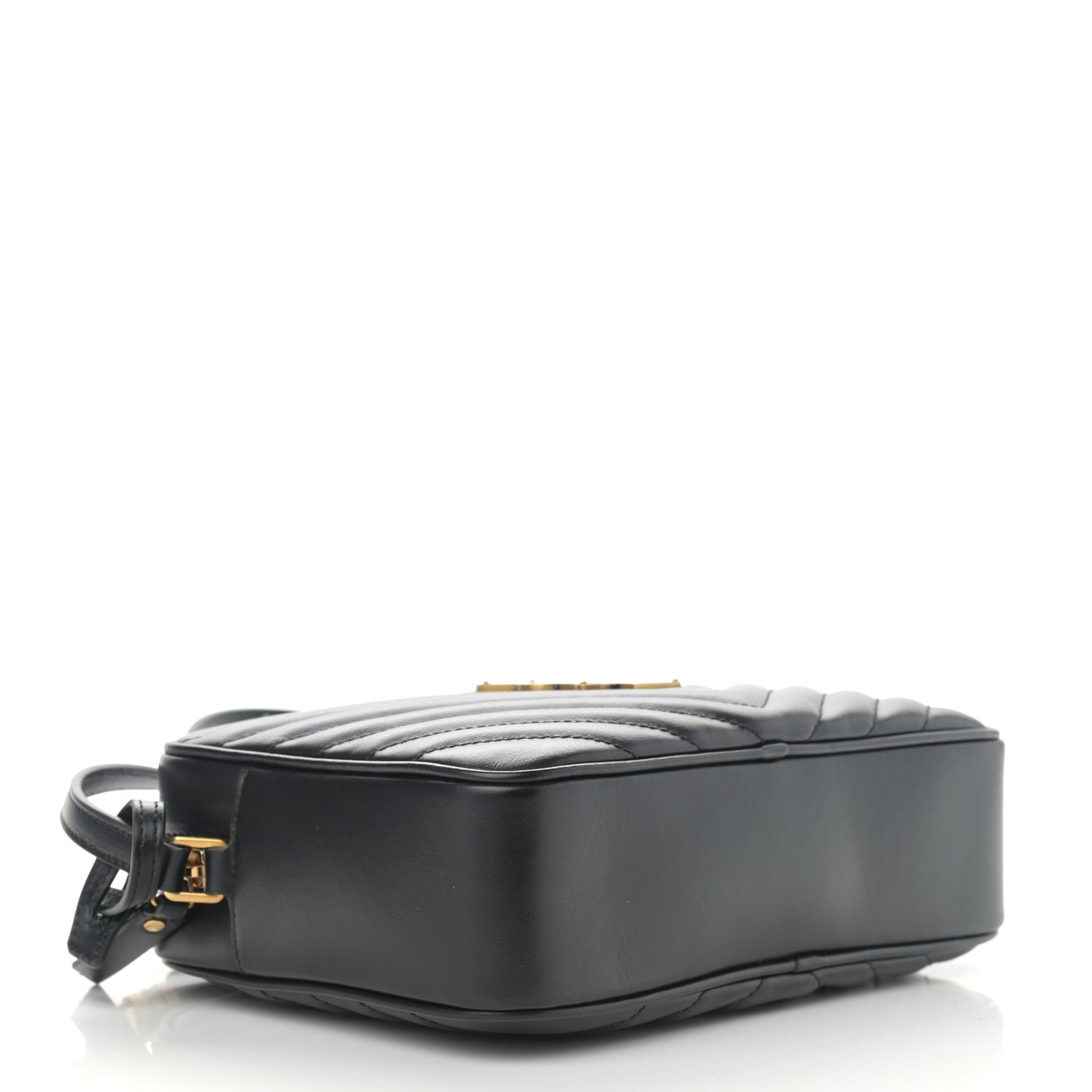 Calfskin Matelasse Monogram Lou Camera Bag Black