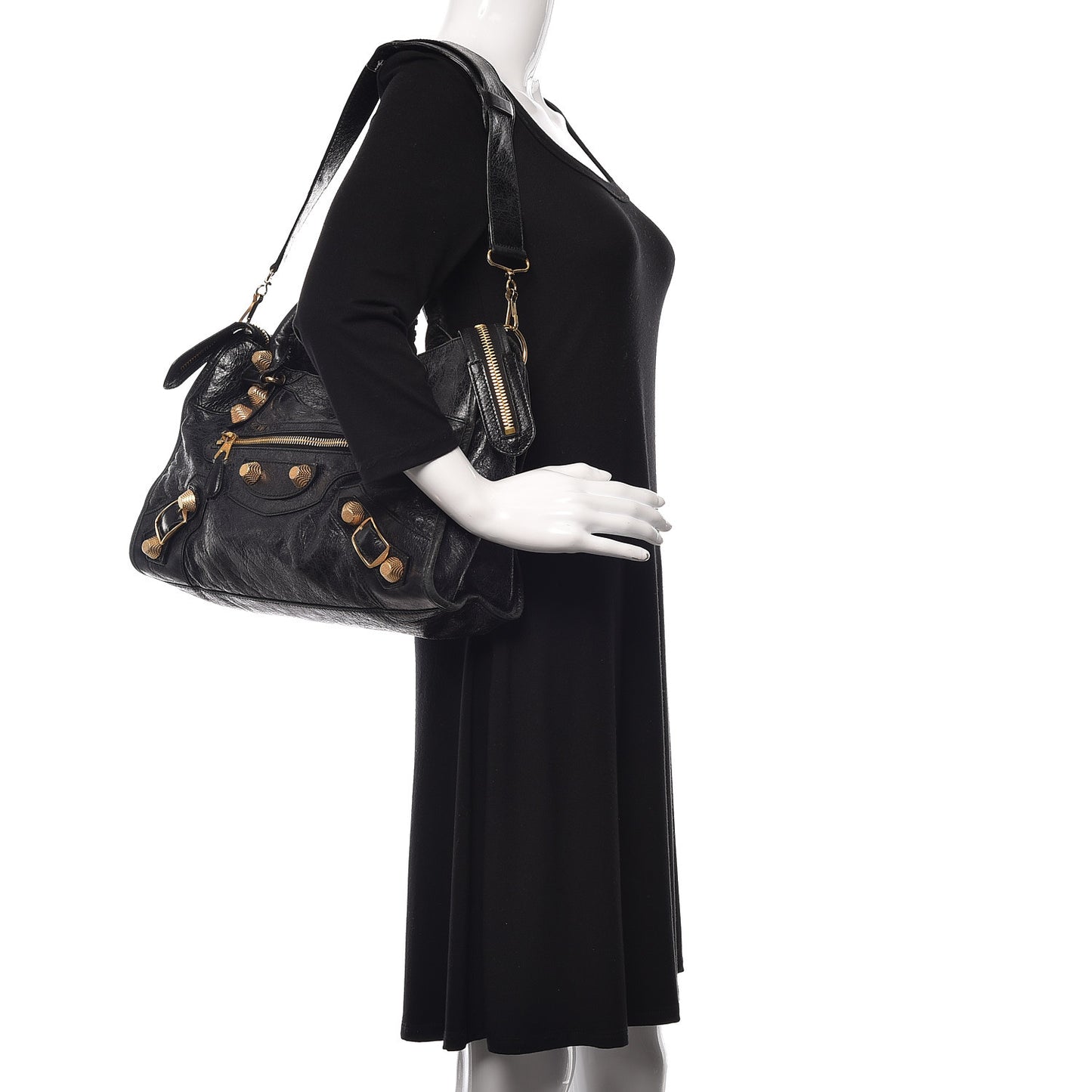 Agneau Giant 12 Gold Hardware City Black