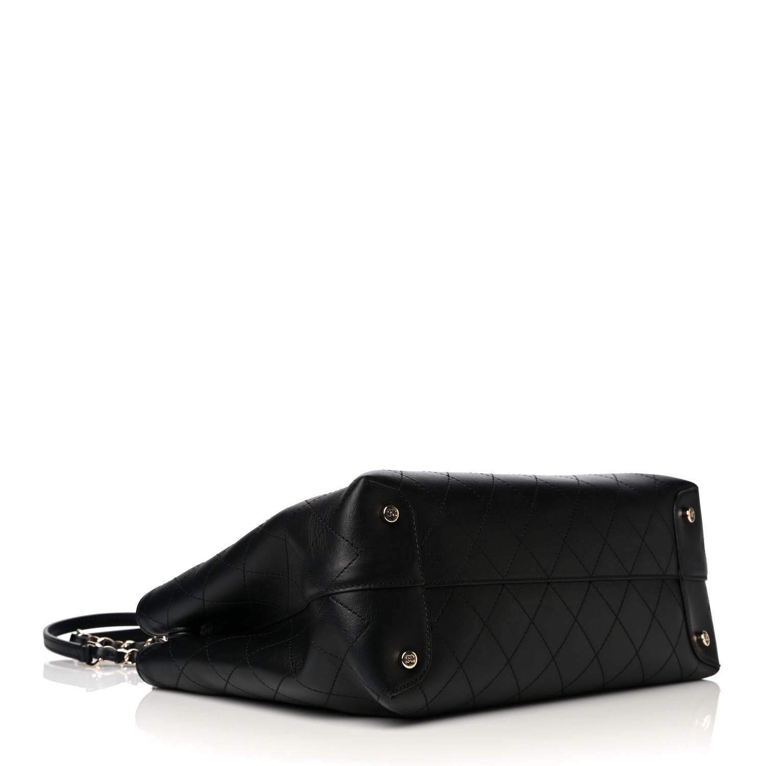 Chanel Calfskin Large Serial Shopper Tote Black 3 of 11