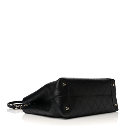 Chanel Calfskin Large Serial Shopper Tote Black 3 of 11