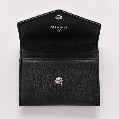 Chanel Caviar Envelope Card Holder Wallet Black 5 of 8