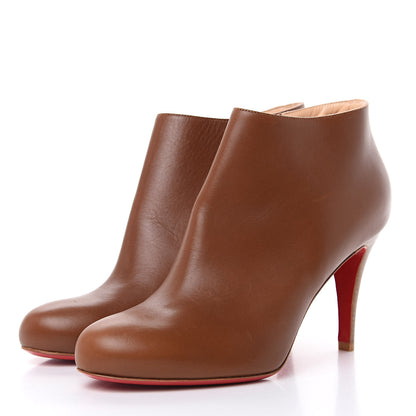 Christian Louboutin Calfskin Belle 85 Ankle Boots 37.5 Brown 3 of 12