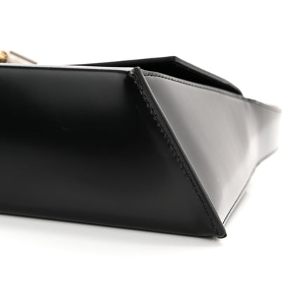 Salvatore Ferragamo Calfskin Geometric Shoulder Bag Black 9 of 9