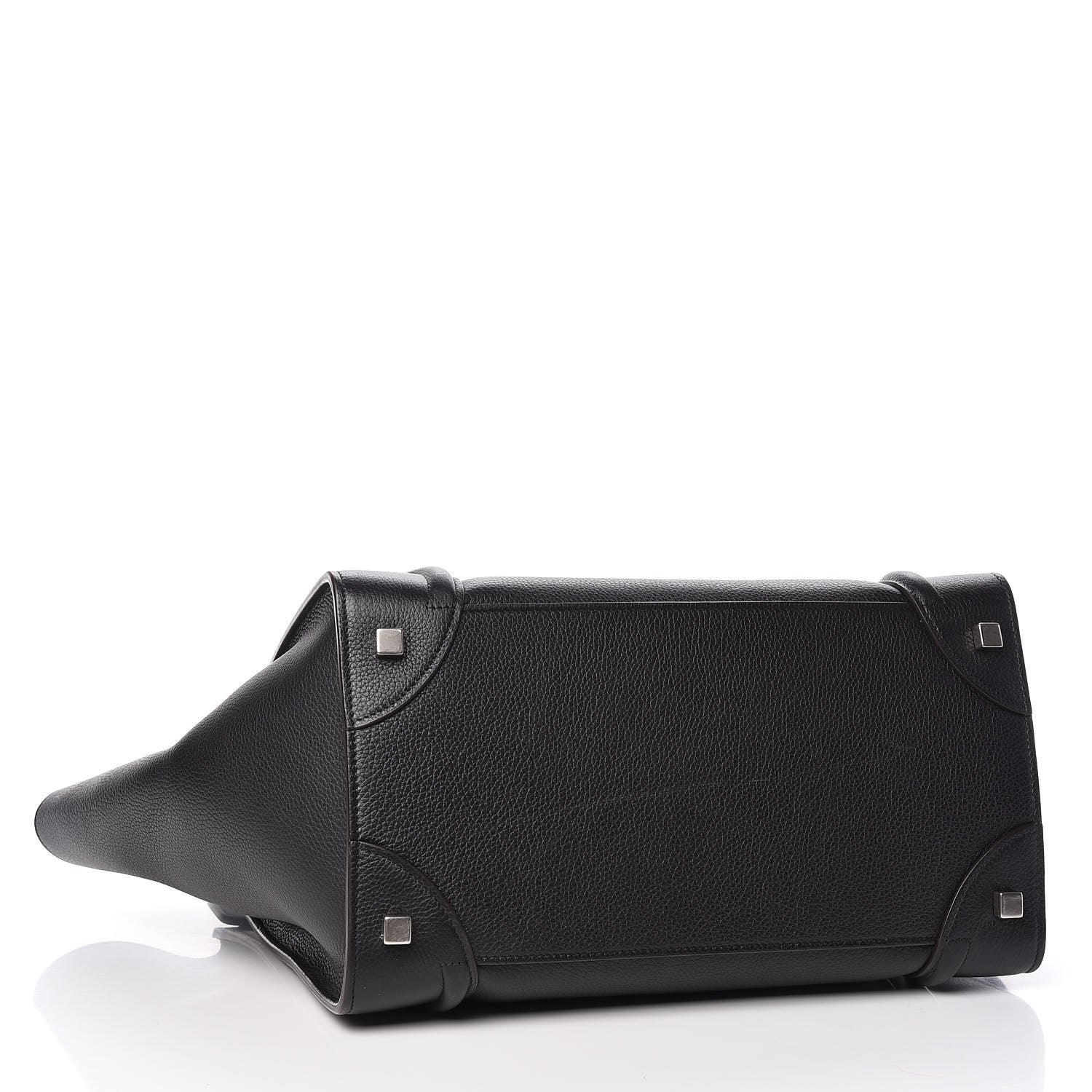 Celine Drummed Calfskin Mini Luggage Black 4 of 13