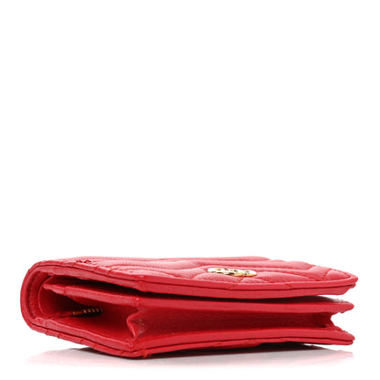 Gucci Calfskin Matelasse GG Marmont Card Case Wallet Bright Red 4 of 8