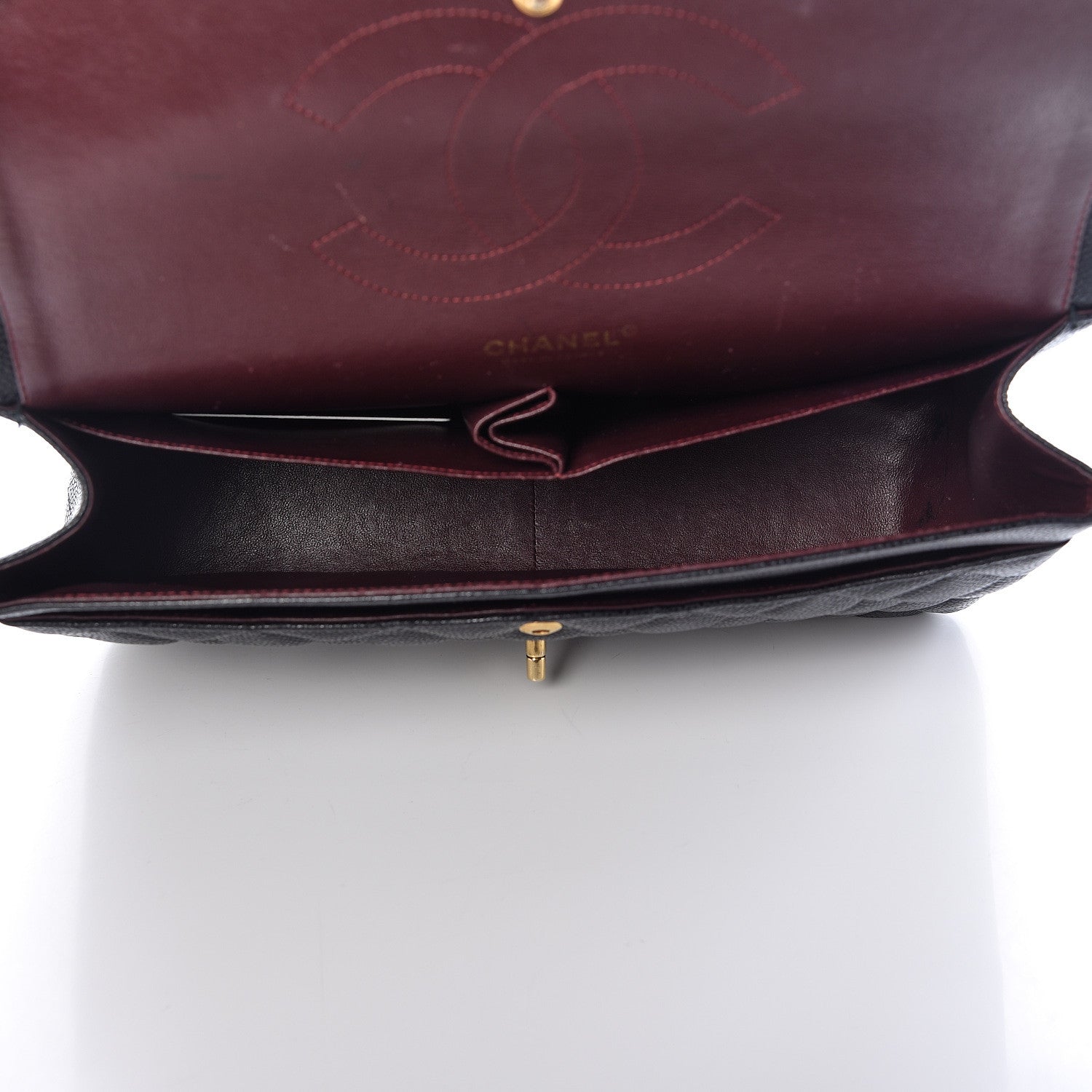 Chanel Caviar Quilted Jumbo Double Flap Black 6 of 11