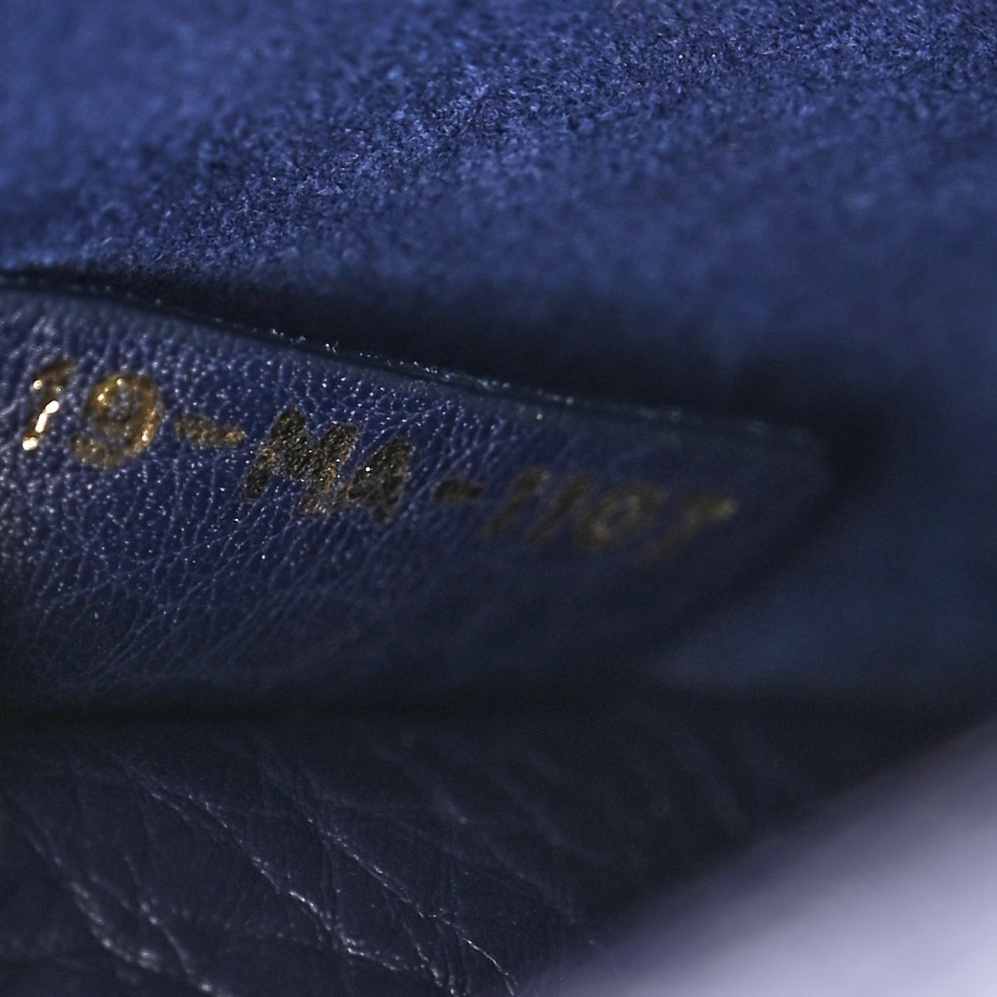 Grained Calfskin J'Adior Chain Flap Bag Blue