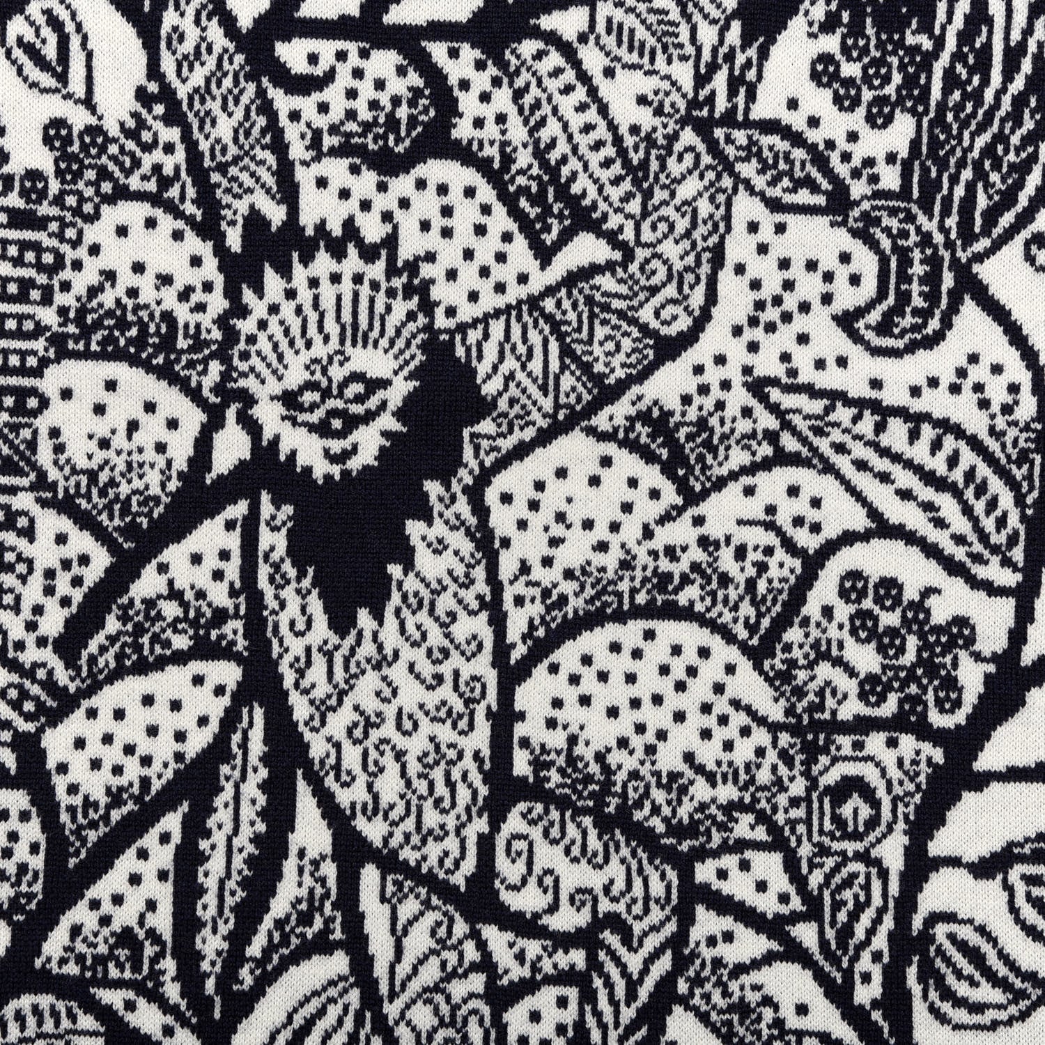 Christian Dior Wool Toile De Jouy Sauvage Scarf Black White 4 of 4
