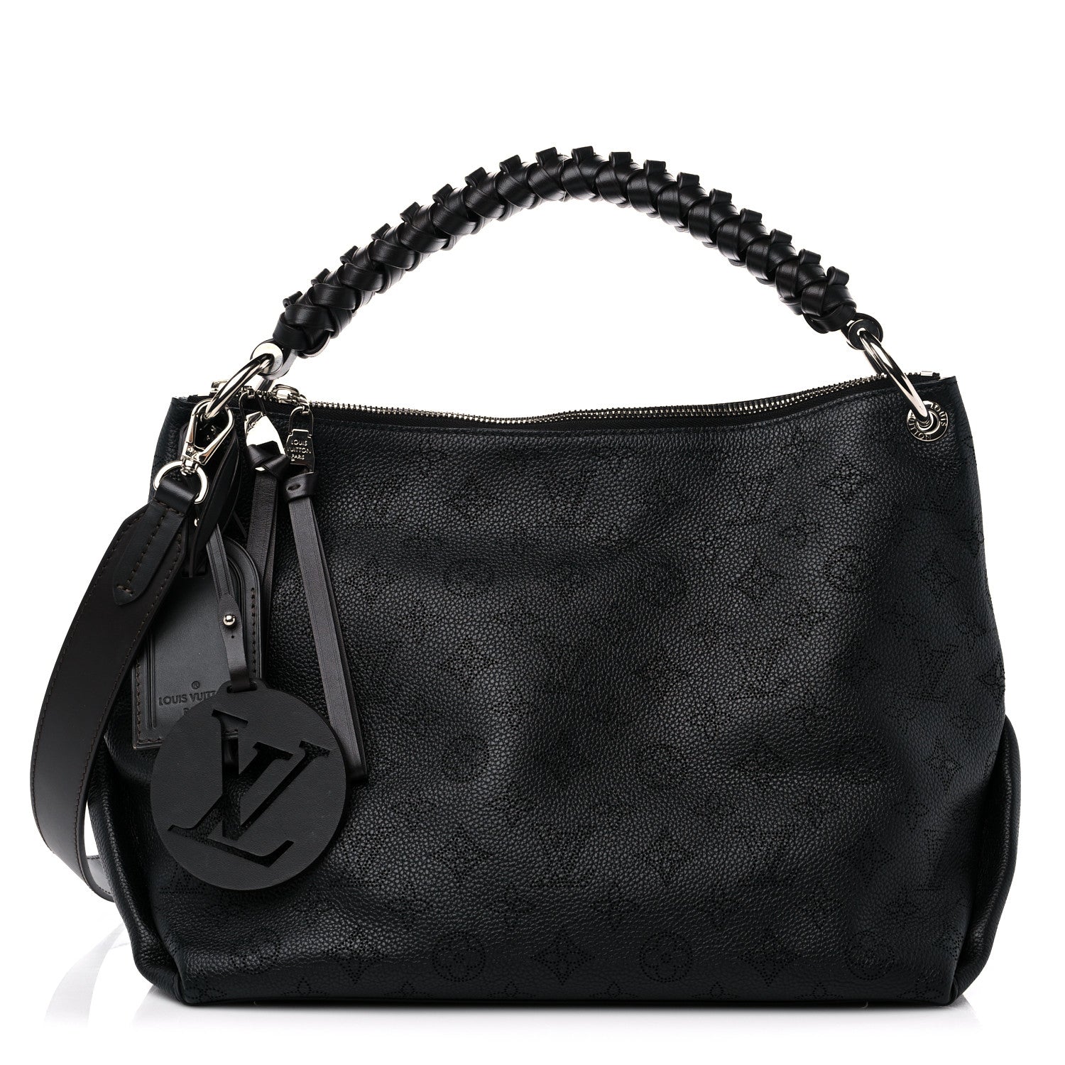 Louis Vuitton Mahina Beaubourg Hobo MM Black 1 of 11