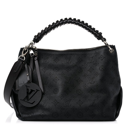 Louis Vuitton Mahina Beaubourg Hobo MM Black 1 of 11