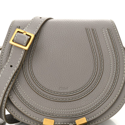 Chloe Calfskin Mini Marcie Round Crossbody Bag Cashmere Grey 9 of 12